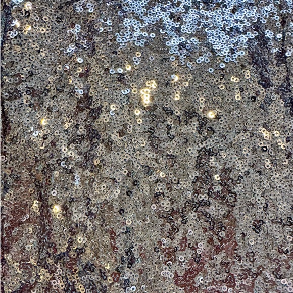 HOMAGE Black Velvet and Rose Gold Sequin Jumpsuit, Size S - Picture 5 of 8